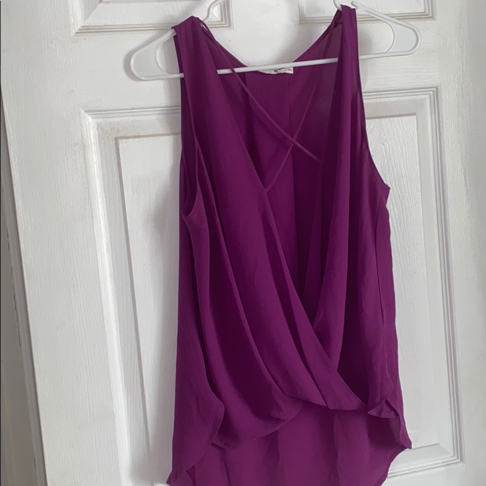 Purple going out top